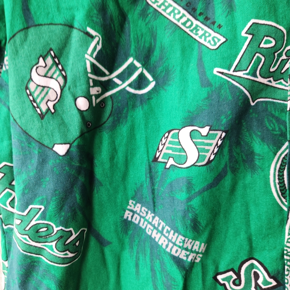 Saskatchewan Roughriders Button Up Shirt CFL Football Youth XL - Picture 3 of 8